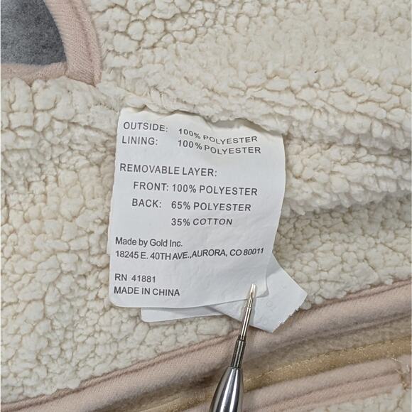 Eddie Bauer Car Baby Seat Stroller Cover Cream Fleece - Picture 10 of 16